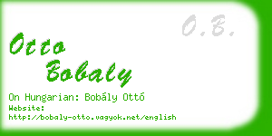 otto bobaly business card