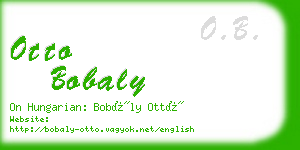 otto bobaly business card